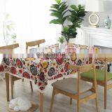 Rectangle Table Cover Medallion&Native American Pattern Tablecloth Cotton Linen Table Cloth thumbnail-3