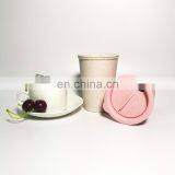 Customized Wheat Fiber Cup Biodegradable Straw Water Bottle Straw Cup thumbnail-4