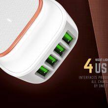 4-port Fast Charging LED Touch Night Light USB Mobile Charger thumbnail-3