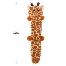 Durable Simulation Animal Plush No Stuffing Cow Giraffe Zebra Chew Resistance Squeaky Plush Pet Dog Toy thumbnail-3