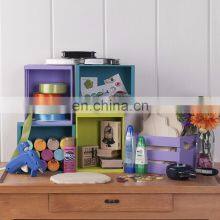 6 Bottle Wooden Wine Crate Wooden Vegetable Storage Box thumbnail-4