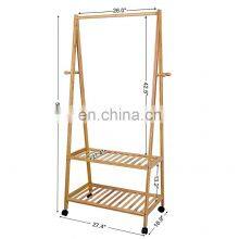 Factory Price Folding Three Tier Home Decor Shelves Decorative Bamboo Wall Shelf Wood For Sale thumbnail-5