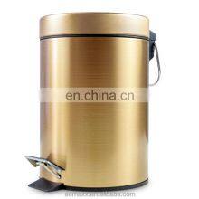 Brass Gold Painting Waste Bin for Hotel thumbnail-1