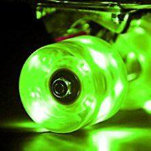 LED Light up Deck and Wheels 22 Inch Plastic Mini Cruiser Skateboard thumbnail-3