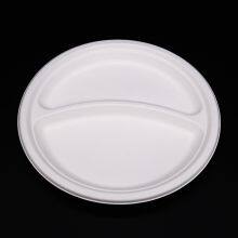 Disposable Biodegradable 9INCH 2C PLATE Take Away Sugarcane thumbnail-3
