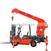 HENGWANG 18kw Truck Crane 4T Forklift Mounted Cargo Crane thumbnail-1
