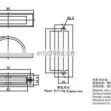 LS501-3 Chrome Plated Zinc Alloy Press Switch Hidden Cabinet Handles thumbnail-5