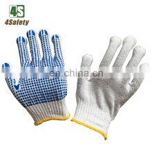 4SAFETY Cotton Dotted Gloves Hand With PVC Dot Guantes thumbnail-2