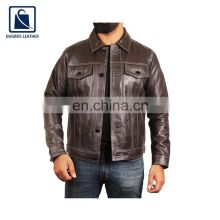Factory Direct Sale Good Quality Elegant Design Stylish Look Genuine Leather Jacket for Men