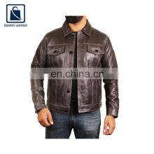 Factory Direct Sale Good Quality Elegant Design Stylish Look Genuine Leather Jacket for Men thumbnail-1