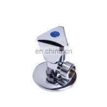 Stainless Steel 1/2 Brass Seat ms 3 Ways Ball Faucet Globe Stop Angle Valve for Hot Water Cold Water thumbnail-2