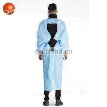 Blue Cpe Gown Disposable Cpe Isolation Gowns PE Gown Ttumb up Hospital Clothes Level 3 thumbnail-2