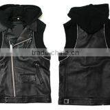 Leather Vests With Hood thumbnail-1