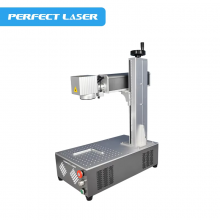 Perfect Laser Portable 20w 30w 50w Stainless Carbon Aluminium Electronic Product IC Plastic Button Fiber Laser Marking Machine thumbnail-1