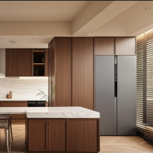 Hangmei Black Walnut Color Solid Wood Paint-free Board, 15/18/20mm Thick Large Board With Pure Rubber Wood Finger-jointed Board as Substrate thumbnail-3