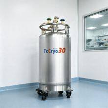 Romania YDZ-30 Self-pressurizing Liquid Nitrogen Tank Factory TcCryo Liquid Nitrogen Supply Tank With Valve for Laboratory Use thumbnail-1