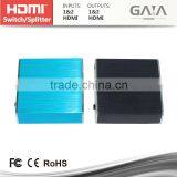 High Quality Bi-directional Switcher r 1x2 HDMI Switcher for Ps3 Xbox 360 DVD Blu-ray thumbnail-1
