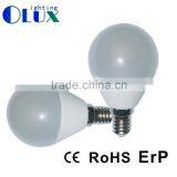 CE RoHS China factory 2014 fashion design 4W 5W 6W 7W G45 led bulb light with good quality in LED market