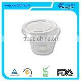3oz round Clear Plastic airtight food container for keeping food fresh