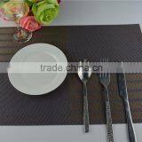 Lastic Gray Square Europe Placemat of One Pack PVC Mat Kitchen Restaurant Dining Table Mat for Home or Hotel thumbnail-2