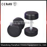 Hot Sale!!!TZ 3002 Fixed Black Rubber Dumbbell/black Rubber Dumbbell/dumbbell thumbnail-1
