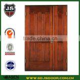 Cherry Interior Solid Wood Double Entry Doors Modern Factory Price thumbnail-2