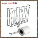 High quality iron wire magazine rack with tissue holder
