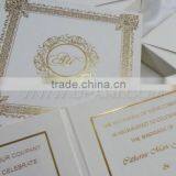 Brown Foil Printed Wedding Invitation Box thumbnail-2