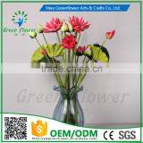 Greenflower 2016 Wholesale Real Touch Latex PU Latus Bud China Handscrafts Artificial Flowers Rose for Wedding Decoration thumbnail-4