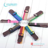 leather guitar&ukulele strap with cotton tape,high quality belt for wholesale,Rainbow Series