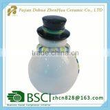 Ceramic Christmas Snowman Small Sugar Pot thumbnail-3