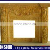 Marble beautiful fireproof material fireplace