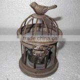 Small Iron Bird Cage Home Vintage Decor