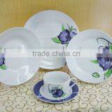 (SDR-1001)20pcs Round Shape Porcelain Dinner Plates for Daily Use