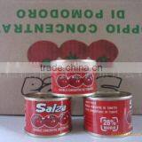 70gram Canned Tomato Paste Packed in 50 Tins per Carton thumbnail-1