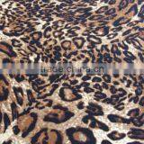 Dark Brown Polyester Leopard Print Milk Fiber Spandex Sportswear Print Lycra Fabric thumbnail-2
