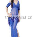 SWEGAL 8 Colors Wholesale Belly Dancing Costumes Practice Dance Dresses Top and Pants SGBDT13031 thumbnail-1