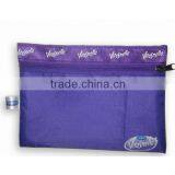 Nylon Cosmetic Case With Metal Zipper and Printed Logo
