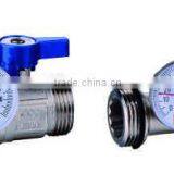 Brass Straight Radiator Valve With Thermometer for Heating System M/M ART.030230 thumbnail-1