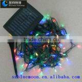solar powered led string light for Christmas and garden decoration with solar pannel