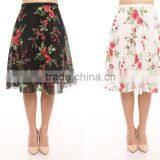 chiffon skirts with flower prints summer 2016