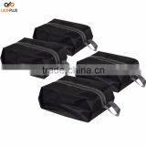 Luckiplus Portable Waterproof Nylon Travel Shoe Bags Black thumbnail-4
