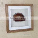 Real Agate Shadow Box Wood Wall Art thumbnail-6