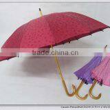 Assorted Colors Straight Umbrella With Crook Handle thumbnail-4