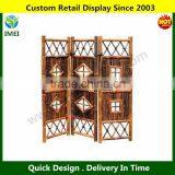 Black Bamboo Screen Divider - Three 18" Panels YM5-1536 thumbnail-1