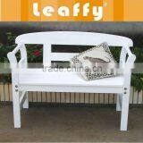 LEAFFY-Wooden White Bench YT530 thumbnail-1