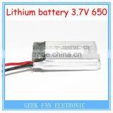 Wholesale 650mAh High Rate X5C Upgrade the Battery 852540 3.7V Li-Po Battery For RC Airplane