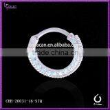 Attractive Design Round Paved Gems Septum Piercing thumbnail-5