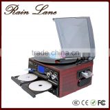 Rain Lane 7-In-1 Music Centre Retro radio cd player turntable vinyl player