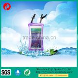 Floating waterproof phone pouch with gasbag